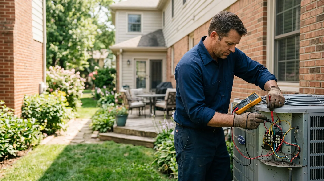 HVAC technician working near Lenhartsville, PA